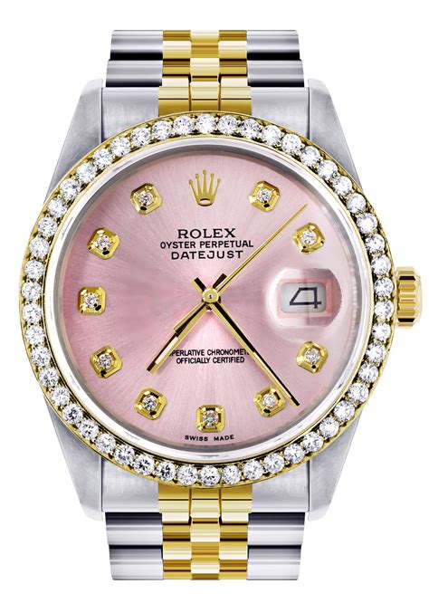 rolex pink gold datejust